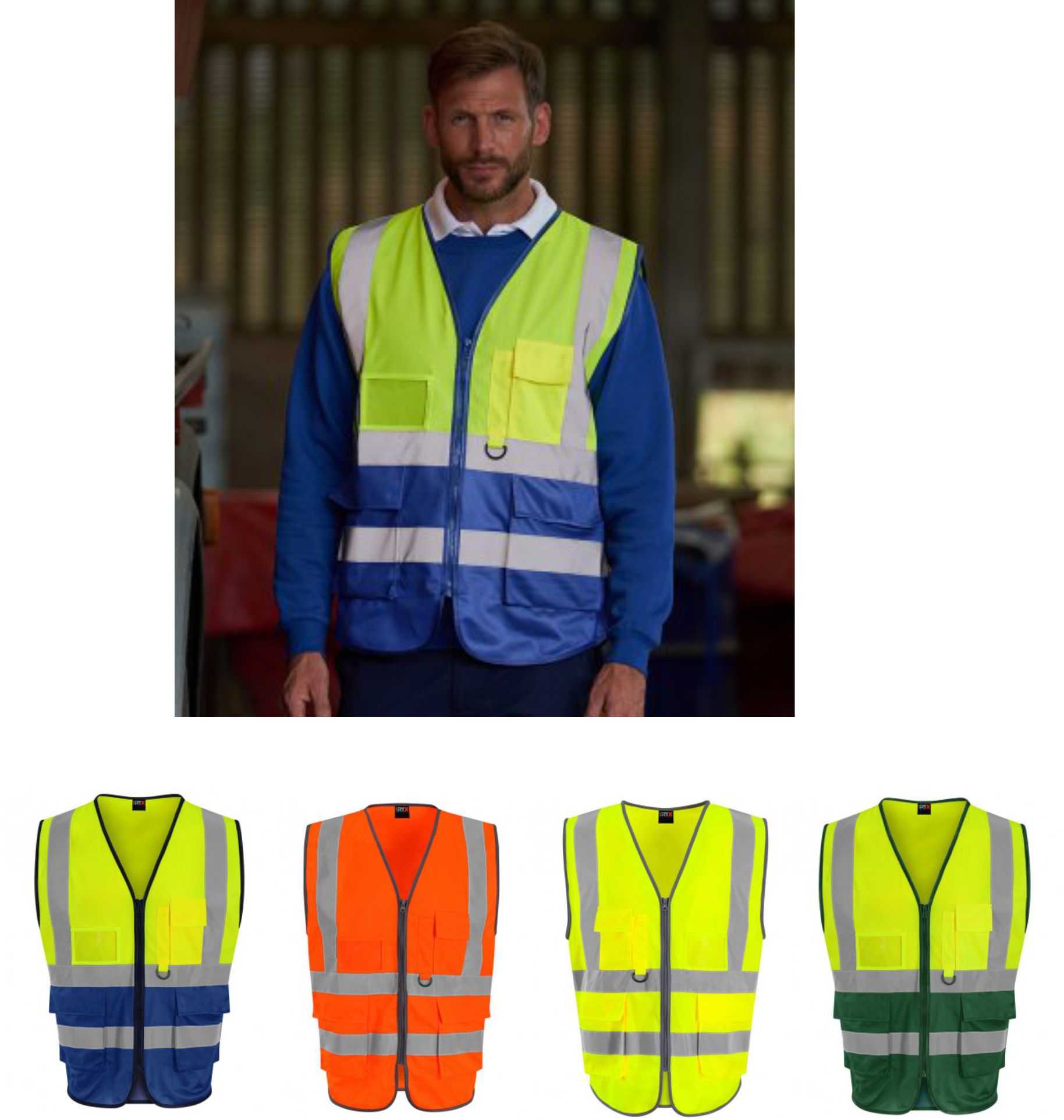 RX705 Pro RTX Hi-Vis Executive Waistcoat  RX705 Pro RTX Hi-Vis Executive Waistcoat